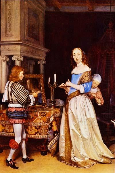 A Lady at her Toilet, Gerard ter Borch the Younger